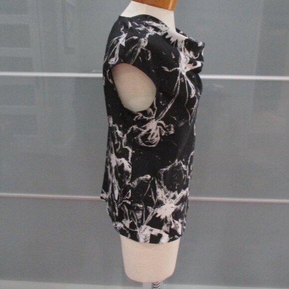 Donna Karan Black Label Cowl Neck cap Sleeve Blouse - Picture 4 of 5